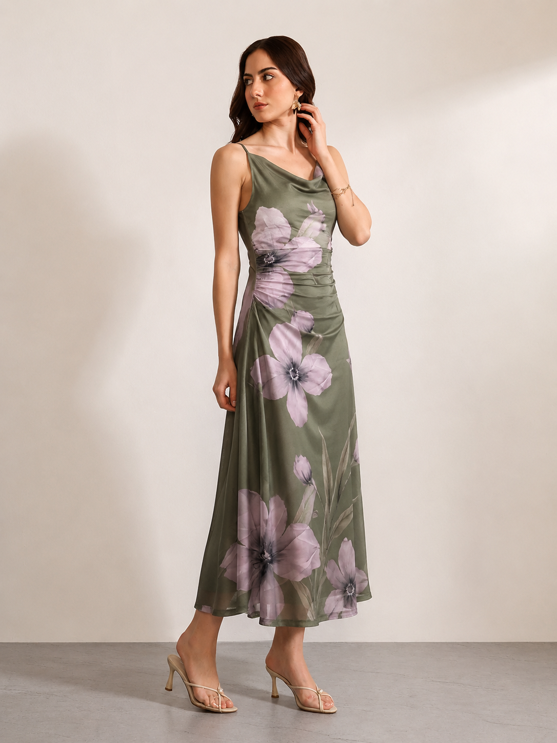Wrap Style Maxi Dress