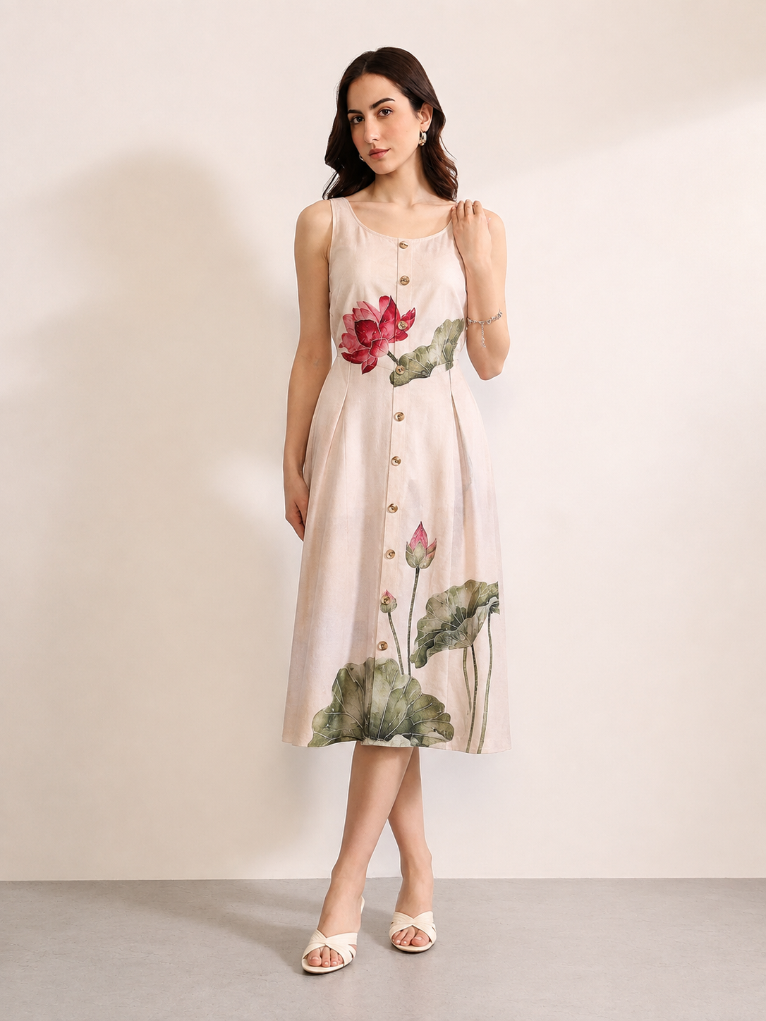 Corset Fit Midi Dress
